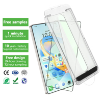Verre trempé de logo personnalisé anti-poussière anti-lumière bleue de qualité supérieure pour Samsung S24 Ultra protecteur d'écran