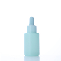 Flacon compte-gouttes à épaule plate 30 ml, finition mate, teinte personnalisée, pipette taille 20/400