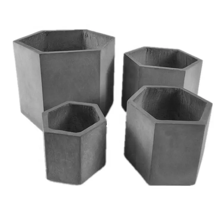 2024 New design light weight grey fiberglass clay flower pots for garden and home decorations