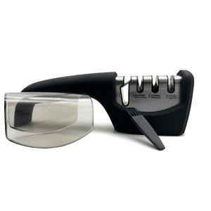 Afilador de Cuchillos y Tijeras de 4 Etapas con Soporte de Goma, Piedra para Afilar Cuchillos, Herramienta de Afilado Profesional - Product Image 6