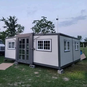 Maison préfabriquée extensible de luxe en gros, 20 pieds, 40 pieds, 3 chambres, mobile, moderne, installation rapide, école, bureau extérieur - Product Image 1