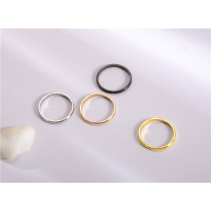 Fashion Rings Round <b>Tungsten</b> Steel Polished Gold Unisex Gift Jewelry - Product Image 4
