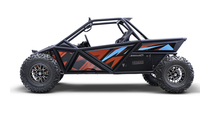 Buggy électrique tout-terrain Kandi 20 kW 4x4 à double suspension pour adultes avec grandes roues