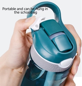 Botella de Agua Tritan Extra Grande de 1000 ml, para Niños, Estudiantes, Deportes al Aire Libre de Verano, Vaso de Plástico Portátil, Logotipo Personalizado, 1000 ml, 32 oz - Product Image 4