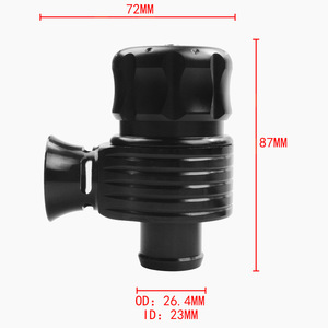 Válvula de alivio de presión turbo ajustable de 72 mm x 87 mm, negra, para modificación y mejora de automóviles - Product Image 1