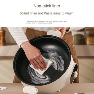 Juego de sartén eléctrica de cocina inteligente, ollas múltiples de acero inoxidable con sincronización preestablecida para cocinar sopa - Product Image 4