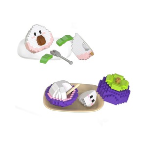 Bloques de construcción de frutas, sandía, uvas, limón, melocotón, aguacate, piezas pequeñas entrelazadas, bricolaje para niños de 4 a 7 años - Product Image 5