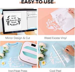 Rollo de vinilo de transferencia de calor <span class=keywords><strong>Htvront</strong></span> de PVC Premium Material inteligente de larga duración para camiseta Sombrero personalizado - Product Image 5