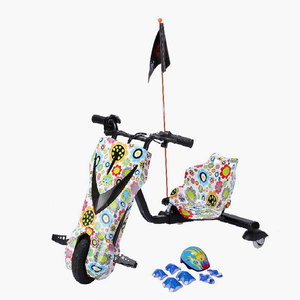 Scooter de divertissement en plein air pour enfants 250W Électrique <span class=keywords><strong>3</strong></span> roues Crazy Drift Trike - Product Image 4