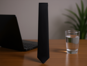 Cravate longue à fines rayures 7,5 cm, cravate formelle en polyester - Product Image 2