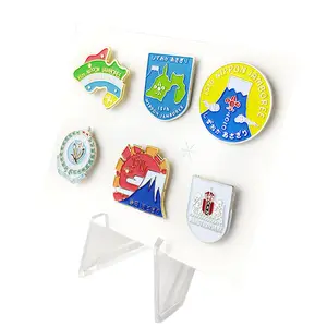 2024 nuovo arrivo spilla pieghevole Badge clistemale promozione personalizzata spilla in smalto duro personalizzato