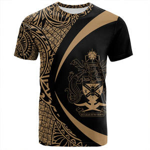 เสื้อเชิ้ตเกาะโซโลมอนโพลีเอสเตอร์สําหรับผู้ชายสีธงเกาะโซโลมอนพร้อมรูปแบบแบบดั้งเดิมเสื้อยืดชายขายส่งขายร้อน - Product Image 4
