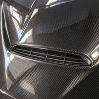 Capot avant en fibre de carbone style GTS pour Infiniti Q50 V37 2014-2020, brillant, ventilé, remplacement et amélioration du capot moteur
