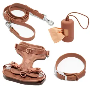 Cổ không thấm nước chiến thuật ngực trở lại cắn kháng không thấm nước Dog Tactical ngực Strap PVC Dây Xích cho đi bộ