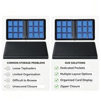Álbum de Cartas Coleccionables Personalizable de PU con Acabado de Cuero Duradero
