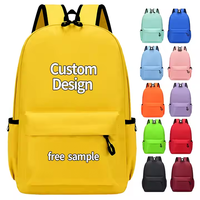 Sac à dos pour enfants en tissu Oxford avec logo personnalisé, ceinture à coussin d'air, fermeture éclair, grande capacité, résistant à l'eau - Vente en gros