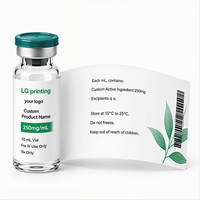 Étiquette personnalisée pour flacon, autocollant pour petite bouteille de médicament, emballage pharmaceutique avec impression adhésive imperméable