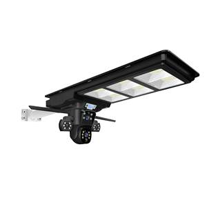 Eseecloud 2.4G 5G WiFi 1 objectif 4MP 4G carte SIM caméra de réverbère solaire vision nocturne carte mémoire PTZ caméra de sécurité sans fil - Product Image 1