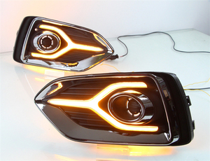 Feux de jour led DRL pour <span class=keywords><strong>Hyundai</strong></span> <span class=keywords><strong>Accent</strong></span> 2018 2019 2020 2021 <span class=keywords><strong>2022</strong></span> pare-chocs feux antibrouillard de conduite DRL feux clignotants ambrés - Product Image 4