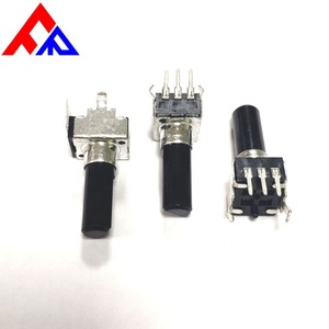 Fabricante Profesional Personaliza Potenciómetro Rotatorio Lineal de 3 Pines de Película de Carbono de 10 mm, 100K 20% - Product Image 5