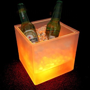 Seau à glace en acrylique MARTINI ERISTOFF <span class=keywords><strong>Bombay</strong></span> Sapphire Dewar's Grey Goose avec lumière LED, pour boissons et vin, seau à glace coloré - Product Image 3
