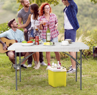 Beliebte Kunststoff 4ft Rechteck Klapptisch für Büro Dining Party Hochzeit Camping