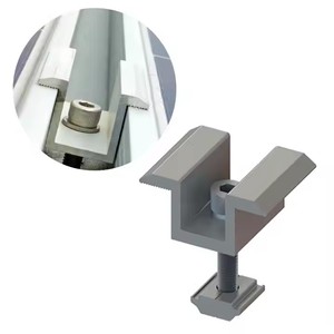 Pince centrale fixe en aluminium Pince de montage solaire Pince centrale solaire - Product Image 1