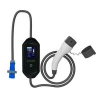 GDON 7kw Chargeur EV portable 220V 32 Amp Mode 2 Chargeur de véhicule électrique pour voyage et usage domestique