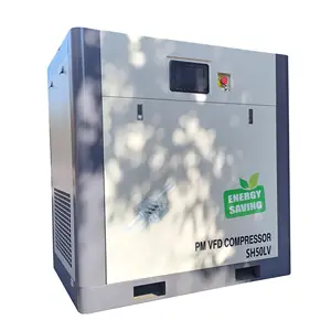 Máquina de compressor de ar de parafuso elétrica estacionária de refrigeração a ar da indústria 37kw 50hp