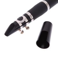 Professional Bakelite 17 Key Bb Flat Soprano Clarinet with Nickel Plating & 10 Reeds Woodwind Instrument for Students