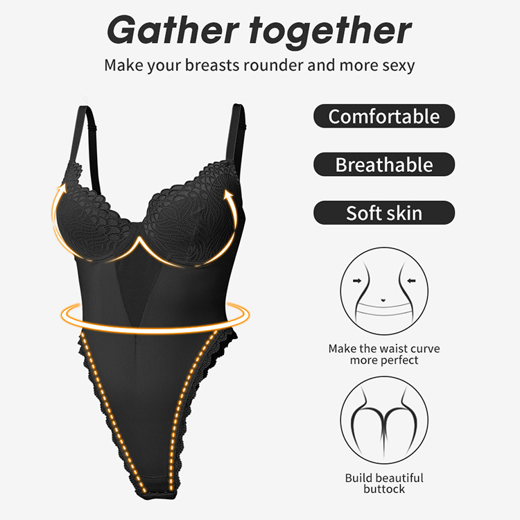 Backless Lace Shapewear Dress (T210630): waistband, closure and adjustment-point detail
