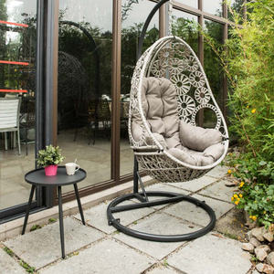 Mobilier de jardin moderne extérieur balançoire de patio chaise œuf suspendue vente d'usine chaise œuf suspendue en rotin - Product Image 1