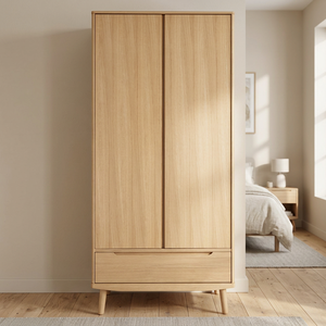Ensemble de meubles de chambre à coucher en bois massif, modernes, démontables et durables pour la maison et la villa - Product Image 1