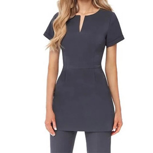 ชุดยูนิฟอร์มพยาบาลขัดผิวออกแบบใหม่,ชุดครับขัดทางการแพทย์ปรับแต่งได้พอดีตัวมีสไตล์ - Product Image 6