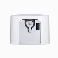 Distributeur de savon mousse à détecteur de mouvement infrarouge blanc 1000 ml, mural, en plastique ABS, avec bouteille rechargeable, alimenté par prise/batterie