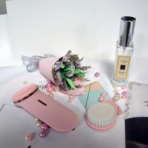 เครื่องทำความสะอาดผิวหน้าแบบพกพาอเนกประสงค์ แปรงทำความสะอาดผิวหน้าซิลิโคนระบบสั่นไฟฟ้าเพื่อความงาม - Product Image 1