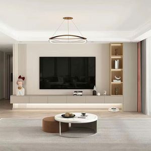 ตู้วางทีวีติดผนังดีไซน์ทันสมัยสำหรับห้องนั่งเล่นในบ้าน - Product Image 2