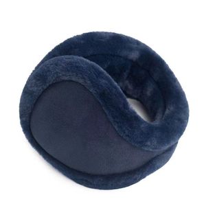 Orejeras de invierno de felpa negra con montaje trasero para mantener el calor para hombres ciclistas - Product Image 3