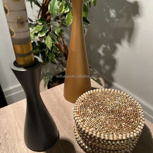 Gift Idea Home Decor Luxury Handmade <b>Beaded</b> <b>Placemats</b> Round Flower Desk Mat Mug Rug Coasters - Product Image 1