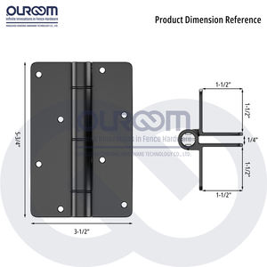 مفصل ألومنيوم ذاتي الإغلاق للبوابات المصنوعة من الألومنيوم أو الحديد - Product Image 6