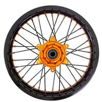 Roues Supermoto de 17 pouces pour KTM EXC SXF XC XCW 250 450, moyeux en aluminium CNC, jeu de roues complet de course Motard durable