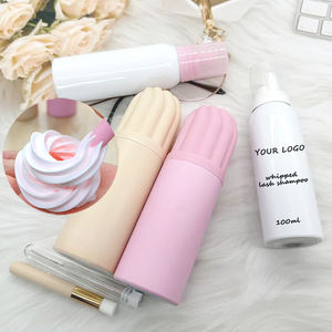 まつげシャンプーセット30ml 60ml 100mlラッシュシャンプーキットベージュピンクラッシュシャンプーボトルセット独自のロゴ - Product Image 5