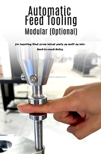 Máquina de <span class=keywords><strong>clinching</strong></span> pneumática para porcas PEM com alimentação automática, 80KN, para rebites e fixadores. - Product Image 3