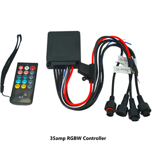 Dernier contrôleur RF à double zone 12V 15/35/60A contrôlé par application à distance pour éclairages de roche, éclairages de roues et feux arrière blanc pur/RGBW - Product Image 2