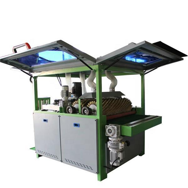 Automatic Furniture Cabinet Wood Polishing Machine 1000mm 1300mm Woodworking Brush Polishing Machine for Mdf