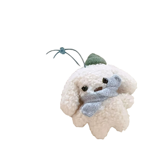 2026 New Soft School Bag Pendant Versatile Clothing Accessories Girl Lovely Plush <b>Anime</b> Design Mushroom Puppy Handbag Charms - Product Image 1