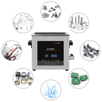 Pencuci Ultrasonik D6 Elektrik 150W Tangki 6L 40kHz SUS304 Stainless Steel dengan Timer Digital Garansi 12 Bulan untuk Penggunaan Mobil dan Gigi