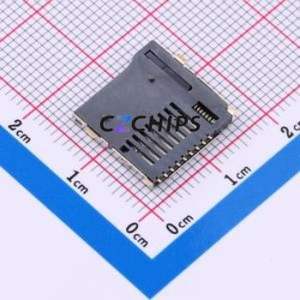 TF-015 SD Card / Memory Card Connector SMD Connector Self-Return Type MicroSD Card (TF Card) Card Holder 2mm - Product Image 2