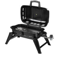 Barbecue de table extérieur Profoldingrtable gril de fumoir à gaz en acier mat Carton noir Portable et pliable enduit de poudre de table