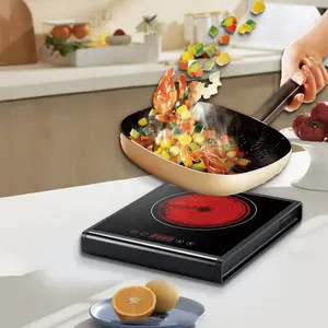 Popular Product Home Portable Single Burner Infrared Cooker Black Glass Top Fast Heating Ceramic Electric Stove Hot Plate